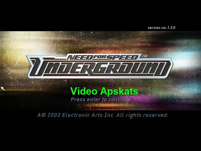 Video Apskats - NfS Underground