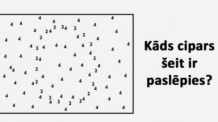 Tests: Vai spēj atrast visus paslēptos ciparus šajos attēlos?