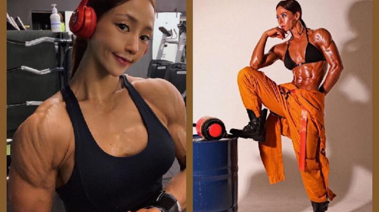 Lee Jin Seo - korejiešu meitene ar jauku seju un biedējošu ķermeni (20 bildes)