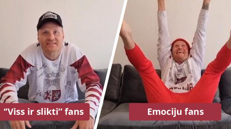 Zeltiņš asprātīgā video parāda, cik dažādi ir Latvijas hokeja fani