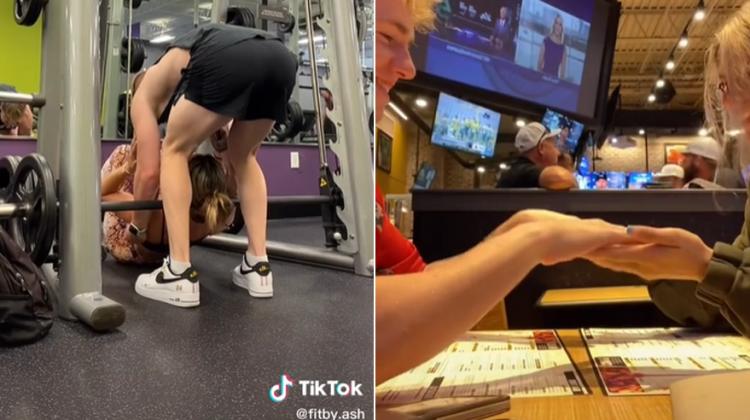 Video: Sieviete no neveiksmīga atgadījuma sporta zālē tiek pie randiņa