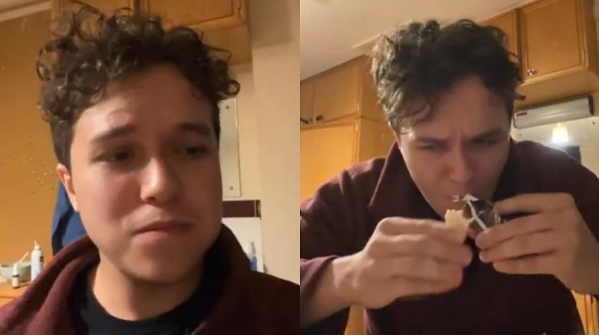 VIDEO ⟩ Epidemiologs Trojanskis tiešraidē apēd NA vēlēšanu bukletu