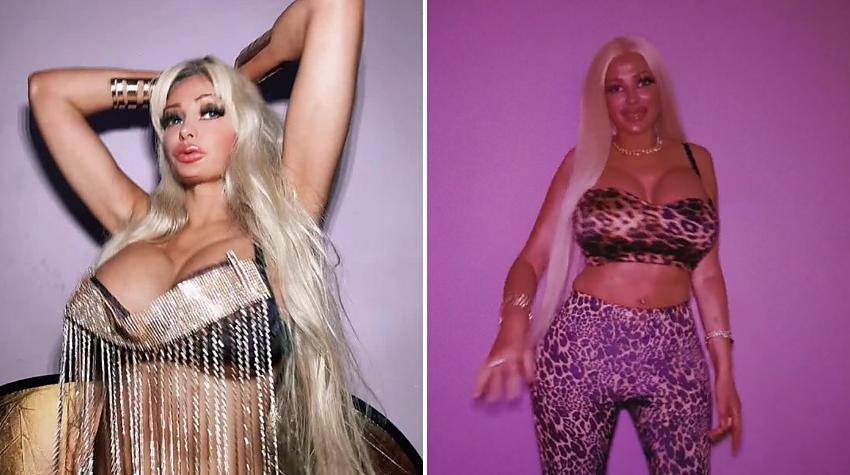 VIDEO ⟩ Brangāko krūšu īpašniece Latvijā mēģina iekarot «Tik Tok» pasauli