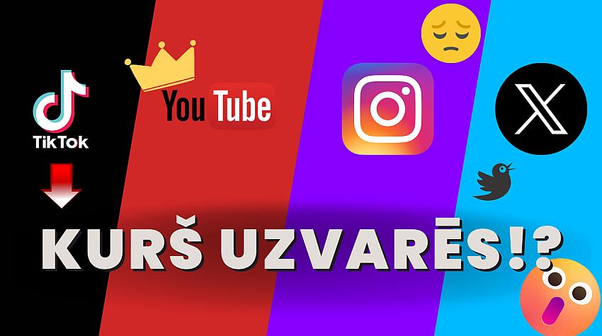 100 dienu izaicinājums: TikTok, YT, IG vai X – kurš bija labākais?