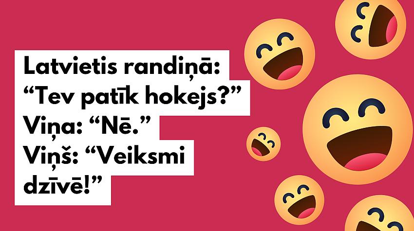 Smieklīgi joki par latviešiem un hokeju. Lasi un pasmejies!