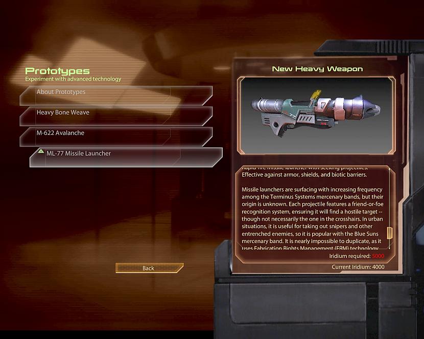 Ieroču termināls Autors: RūdisPH Mass Effect 2 recenzija.