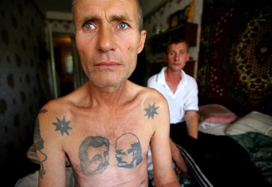 Staļina un Ļeņina portretiLai... Autors: nariks Krievijas cietumu tetovējumi/skaidrojumi.