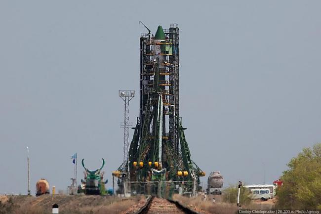 Te jau notiek raķetes... Autors: Spridzinatajs Baikonur, Soyuz raķetes palaišana