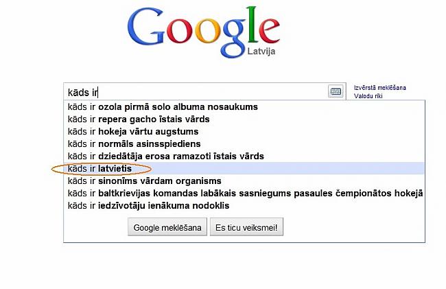  Autors: Moonwalker Ko latvietis meklē Google?