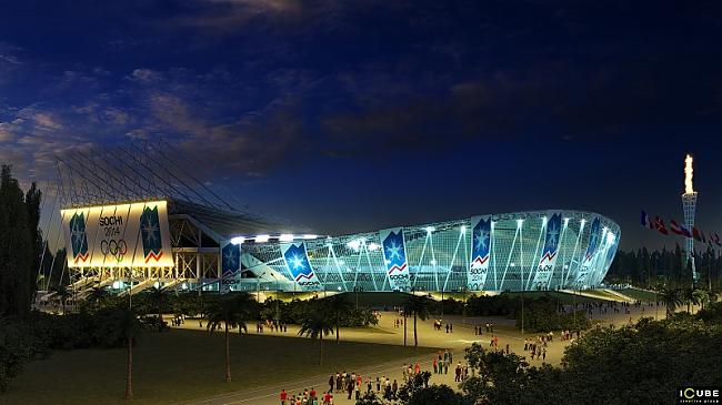 Stadiona skats naktī Autors: MataHari Soči (Sochi) 2014