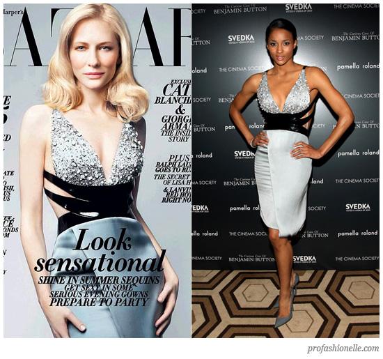 Cate Blanchett vs Ciara Autors: MarieSirius The same outfit.