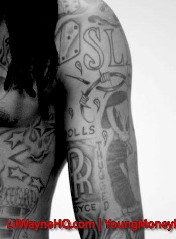 vairāk detalizēts attels ar... Autors: Lil Beast Lil Wayne Tattoos