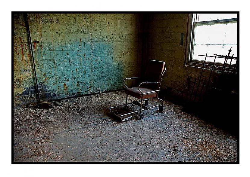 The old wheel chair was parked... Autors: Liver State Mental Hospital