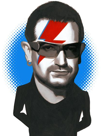 Bono on David Bowie Autors: Krekeris Ilustrācijas