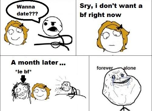  Autors: scratchy Forever ALONE komiksi