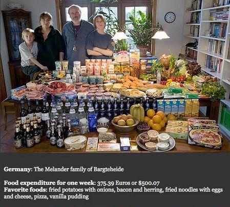 Vāciešu ģimene Kopējā summa... Autors: Alittleanimal ĢImenes nedēļas iztika dažādās valstīs