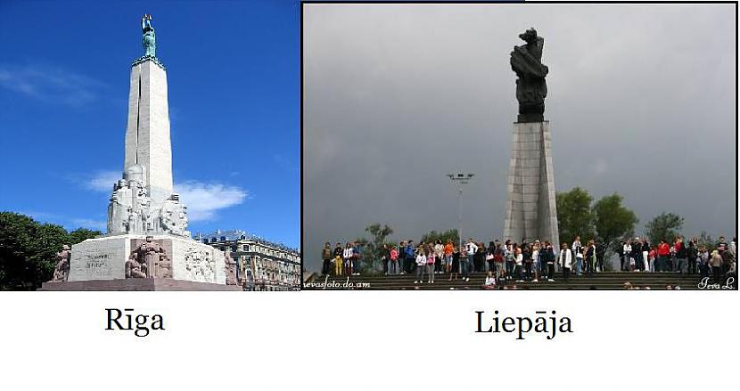 Brīvības piemineklis un Vēja... Autors: ShakeYourBody Rīga vs Liepāja