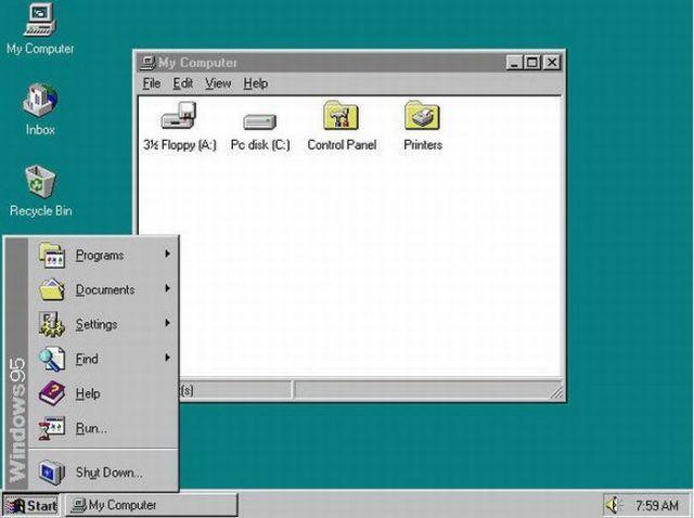 1995  Windows 95 Autors: Benjaminsh Windowsa evolūcija