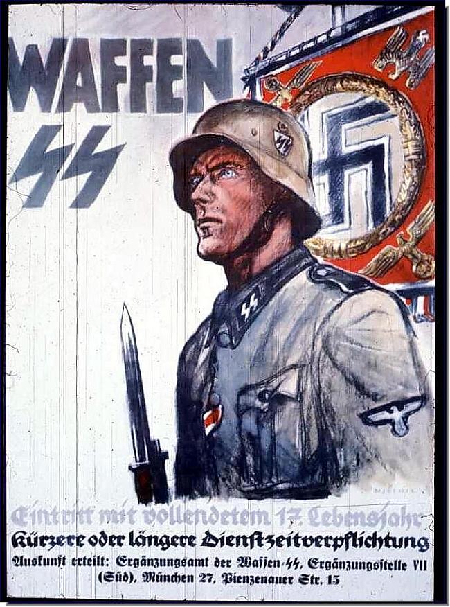 Waffen SS Autors: Panzer Otrā pasaules kara plakāti