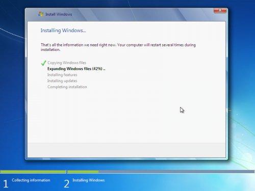 Sākas Windows 7 instalēšana... Autors: Dazzl Kā uzinstalēt windows 7