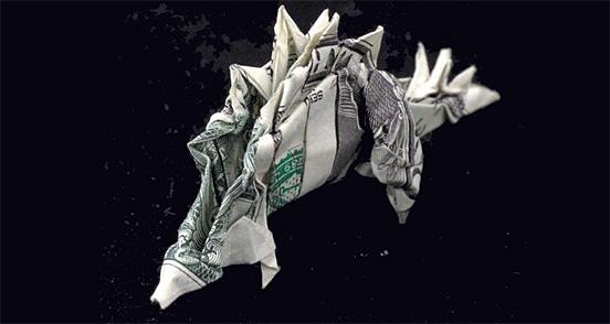 Stegosaurs Autors: blū Money origami