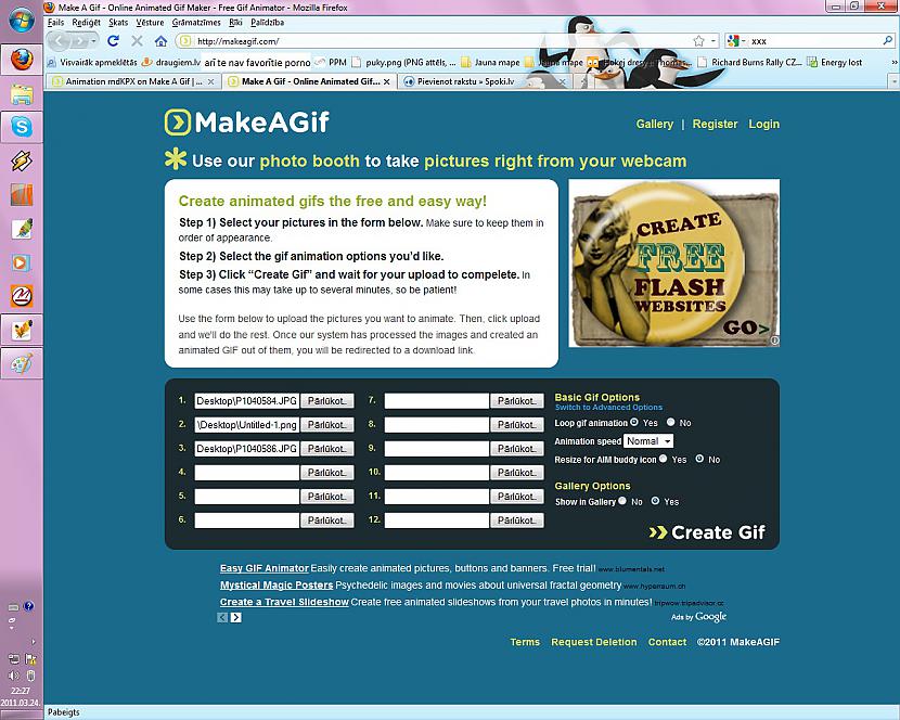 Te saliekam bildes tādā secībā... Autors: madeinlv Kā izveidot GIFiņu?