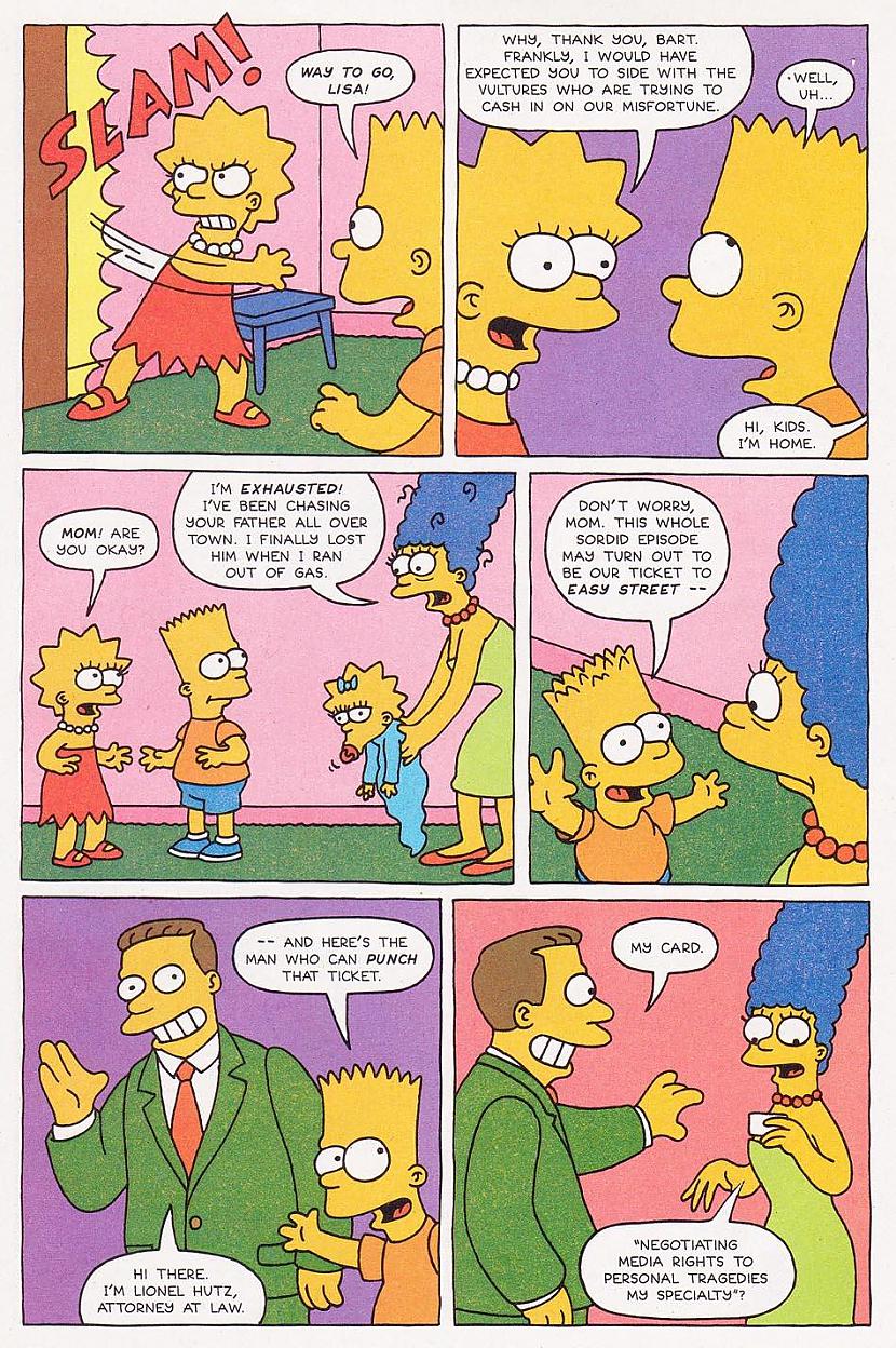  Autors: plastic bag Simpsonu komiksi.