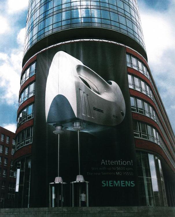 Siemens Mixer reklāma Autors: Fosilija 20 Lielākās reklāmu ēkas.