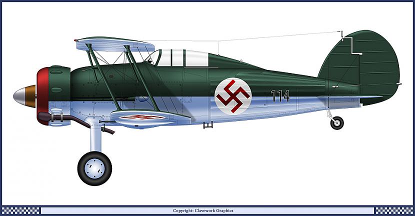 Gloster Gladiator Iražotas... Autors: DrunkRenegade Latvijas Aviācijas pulks 1919-1940
