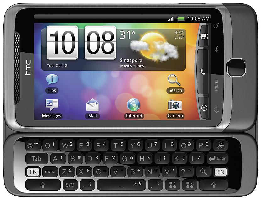 Top 6  HTC Desire Z Autors: Zvēru pavēlnieks Top 10 Android telefoni 2010 - 2011