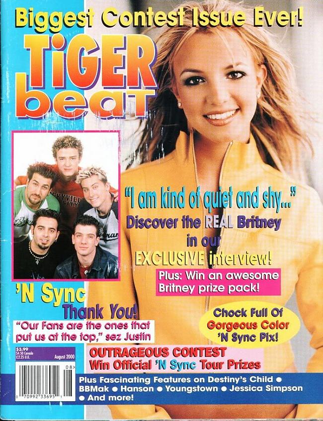 Tiger Beat Magazine August... Autors: bee62 Britney Spears Magazines