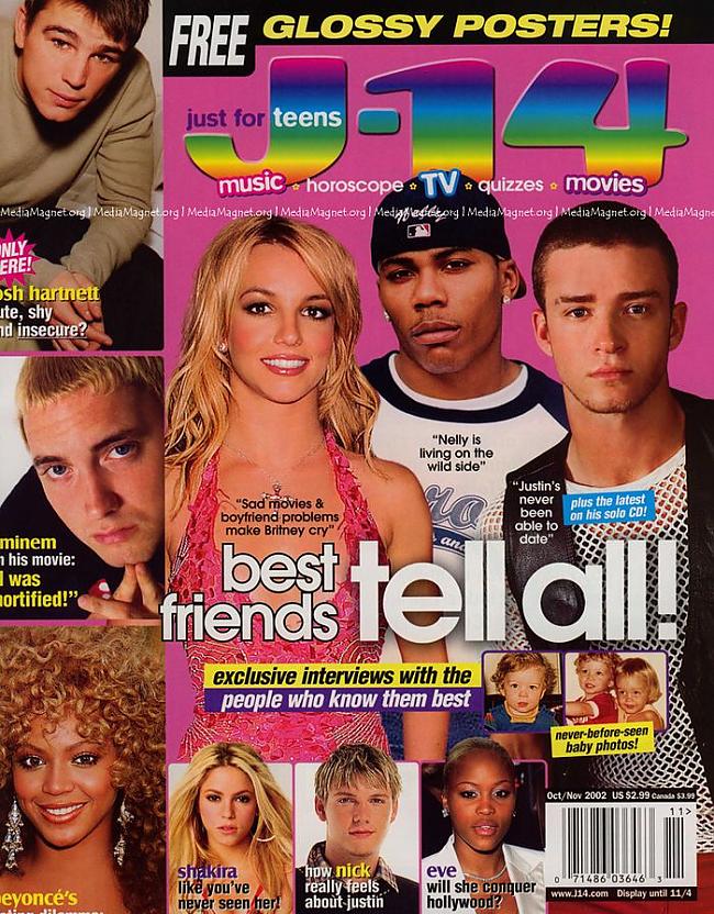 J 14 Magazine November 2002 Autors: bee62 Britney Spears Magazines
