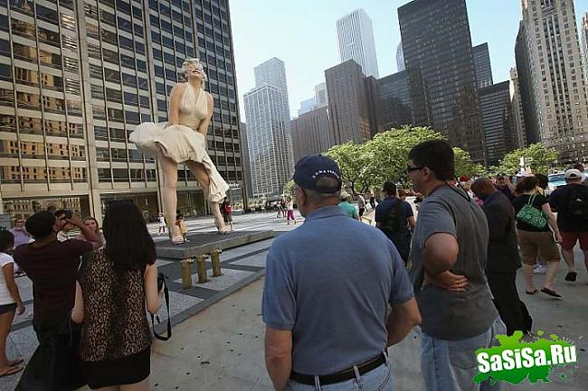  Autors: Tomatiish Marilyn Monro piemineklis Čikāgā!