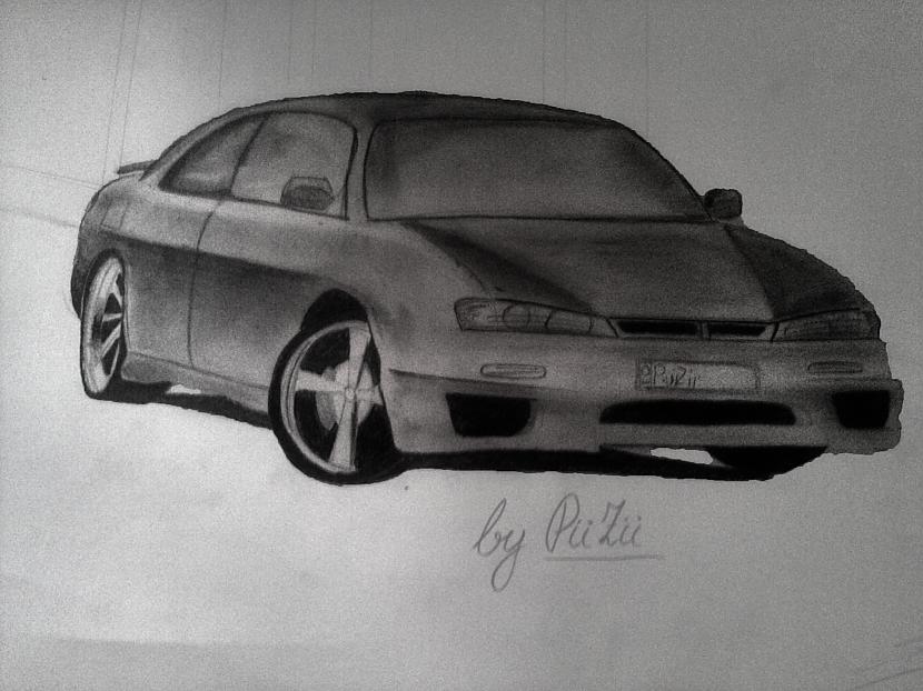 Pabeigts Nissan s14 Autors: ZiiPii Mani auto zīmējumi #2 :)