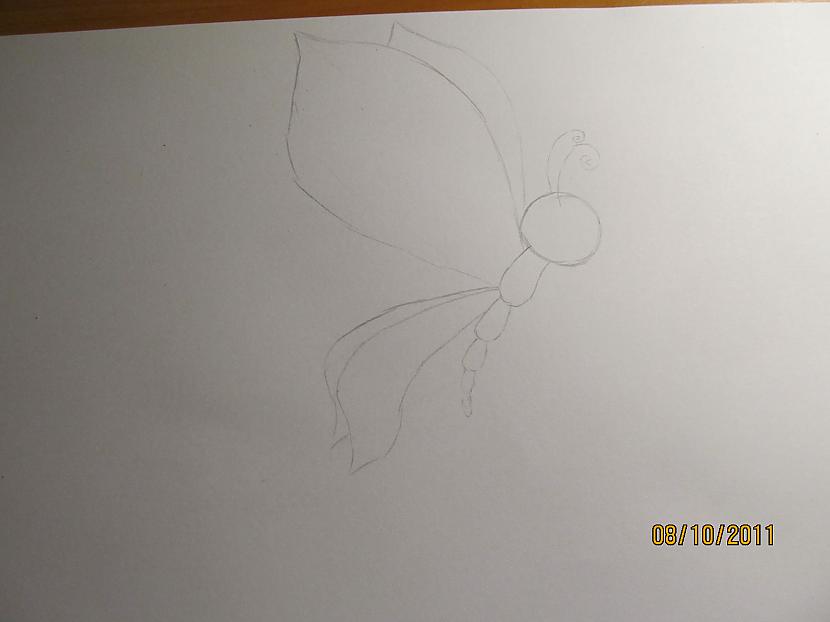tad jāzīmē gigantiski spārnijo... Autors: minihipijs kā uzzīmēt taureni kāds patīk man