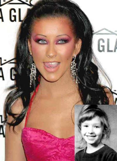 Christina Aguilera Autors: maroon 8 Kā slavenības izskatījās pirms slavas.