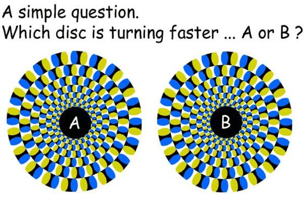 Kurš kustās ātrāk Autors: wigams Optiskās Ilūzijas