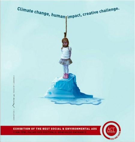 Klimata pārmaiņasscaronajā... Autors: agonywhispers 10 visšausmīgākās reklāmu  kampaņas ar bērniem