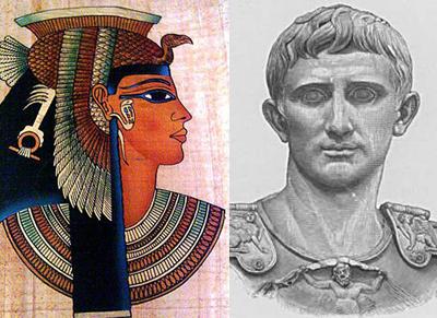 Kleopatra un Oktaviāns Autors: DrazyCuck 10 svarīgas kaujas cilvēces vēsturē.