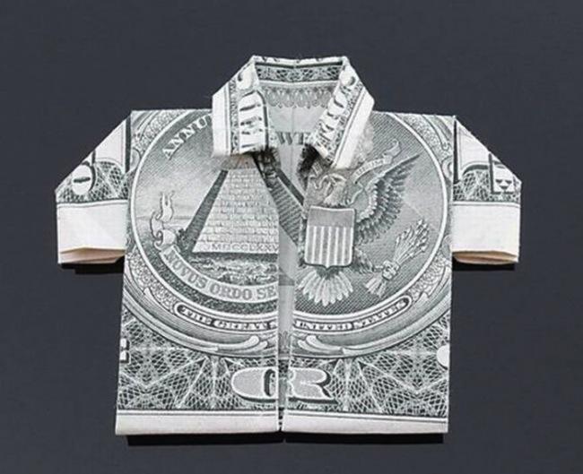 Krekls Autors: Asiņainā Mērija Origami no naudas.