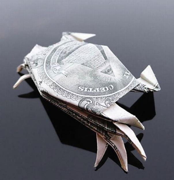 Vēzis Autors: Asiņainā Mērija Origami no naudas.