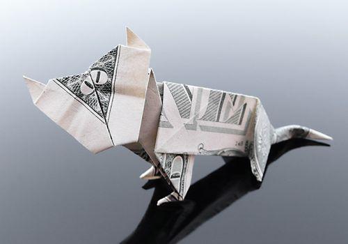  Autors: Asiņainā Mērija Origami no naudas #2...