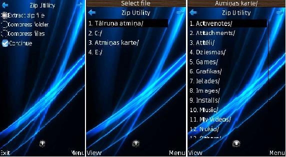 Zip UtilityJa nepieciešams... Autors: kora007 Šis un tas priekš Nokia s60v5 lietotājiem