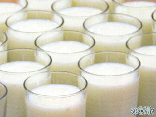 Piena glāzes Autors: Fosilija Gulbenē vēlētājus dzirda ar pienu.