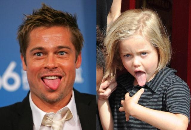 Brad Pitt un meita Shiloh Autors: anney Slavenības un viņu bērni