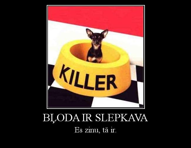  Autors: SURIKĀTS bļoda ir slepkava