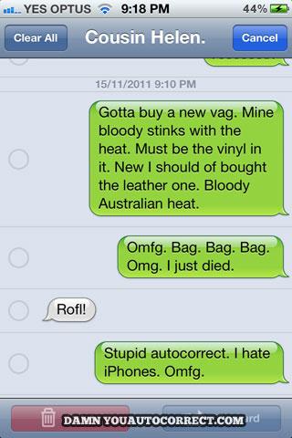  Autors: AwesomeOne autocorrect strikes again part 3