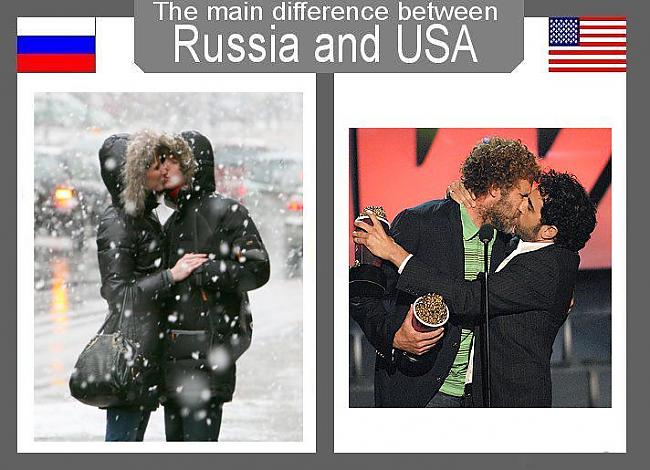  Autors: Fosilija Atšķirības starp Krieviju un ASV.