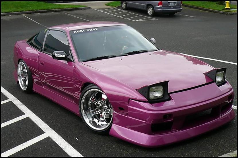 Ниссан 180sx розовый