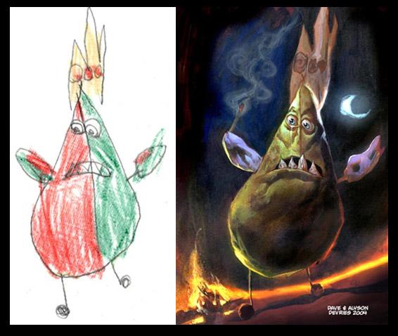  Autors: R1DZ1N1EKS Bērnu zīmējumi, kas pārtaisīti par īstiem mākslas dar
